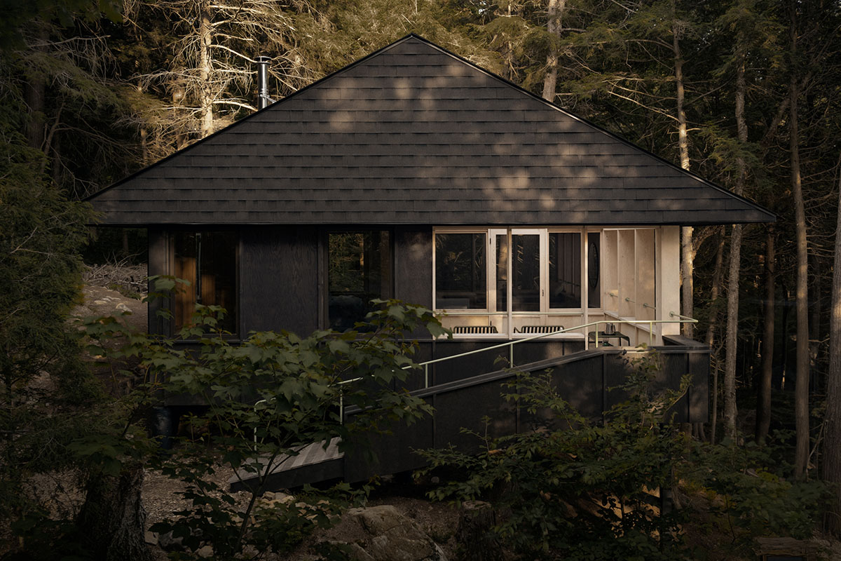 别墅设计,别墅设计案例,别墅设计方案,Anya Moryoussef Architect,山景别墅,原木色,加拿大,极简主义