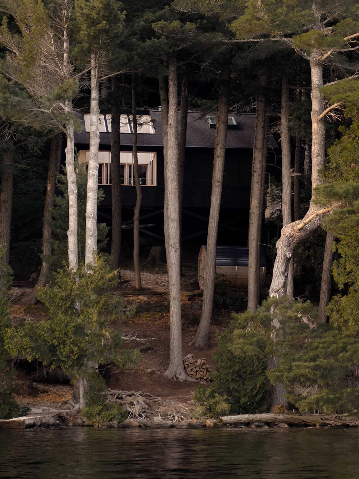 别墅设计,别墅设计案例,别墅设计方案,Anya Moryoussef Architect,山景别墅,原木色,加拿大,极简主义