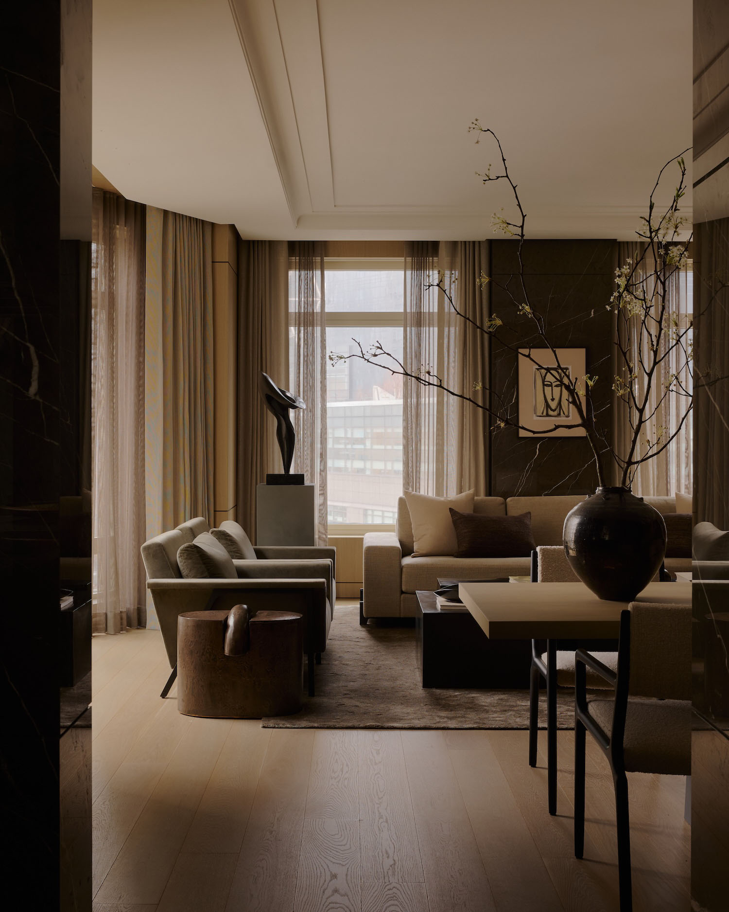 公寓设计,Jessica Gersten Design,美国,纽约,公寓设计案例,原木色