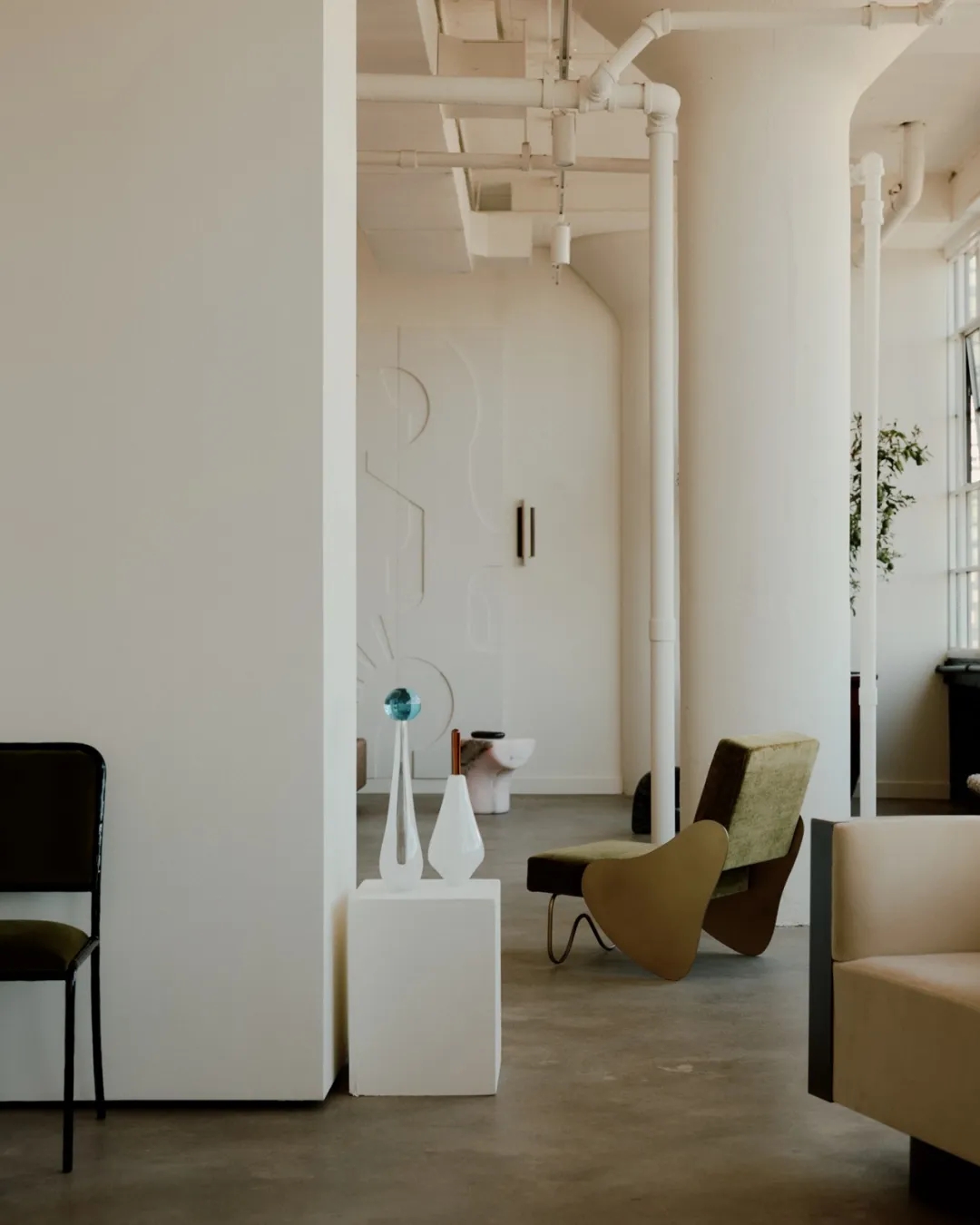 展厅设计,展厅设计案例,展厅设计方案,Hervé Langlais,家具展厅,曼哈顿,极简主义,艺术画廊,Etleine