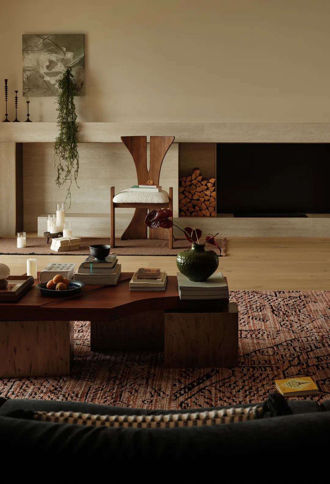 220㎡大平层设计,220㎡,大平层设计案例,大平层设计方案,大平层软装,住宅设计,大平层装修,侘寂自然风大平层,合肥大平层-空间的情绪,合肥,1890.STUDIO