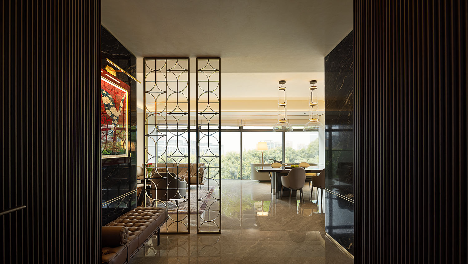 样板间设计,大平层样板间,样板间设计案例,样板间设计方案,现代风格样板间设计,轻奢样板间,杭州胤璞样板间,杭州胤璞-时间的流转空间的沉吟,GFD广飞设计