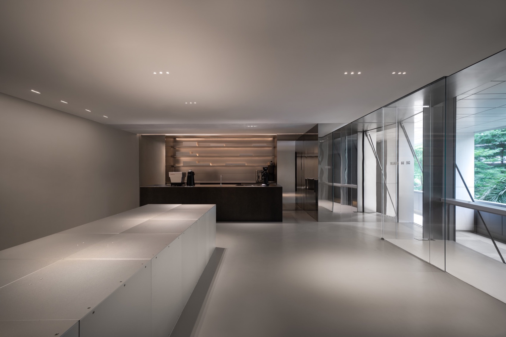 咖啡店设计,商务大厦咖啡店,精品咖啡店设计,咖啡沙龙活动空间,咖啡店设计案例,咖啡店设计方案,深圳LAKE RIPPLE 咖啡及艺术空间,深圳,Atelier 2M2