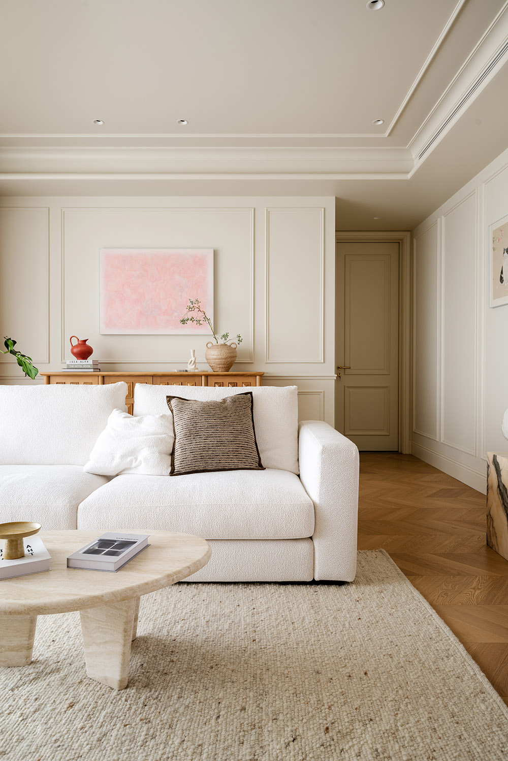 150㎡大平层,150㎡,住宅设计,法式风格住宅,现代法式风格家装设计,奶油风住宅,法式奶油风,大平层设计,法式大平层,大平层设计案例,大平层设计方案,北京天誉住宅-暖调法式·松弛栖居,北京,赫兹设计