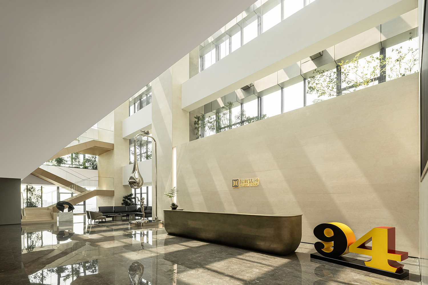 办公室设计,企业总部设计,企业总部办公室,创意办公室设计,科技公司办公室,办公室设计案例,办公室设计方案,开放式办公室,盈峰集团顺德总部办公室-生态与科技的邂逅,广东顺德,睿住天元设计