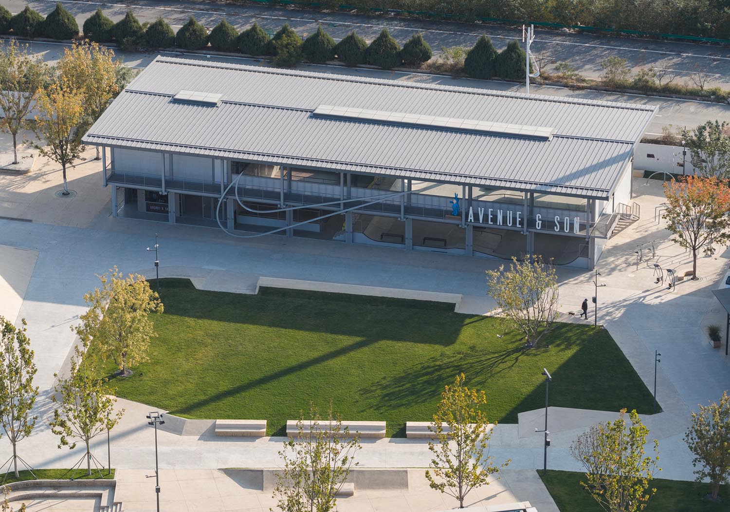 万社设计,秦皇岛,阿那亚,阿那亚北岸滑板公园,AVENUE & SON,滑板公园设计,滑板公园设计案例,滑板公园设计方案