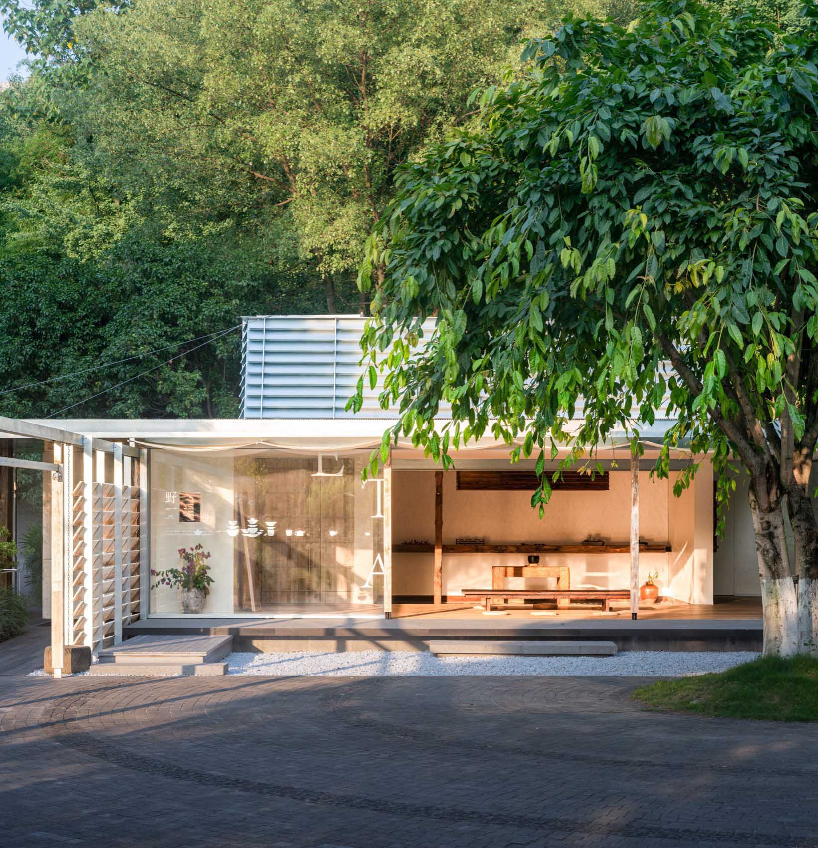 建筑设计,公园茶室,户外茶室设计,户外茶室建筑,茶室设计案例,茶室设计方案,重庆野一茶集Yeeii Tea,重庆,几里建筑