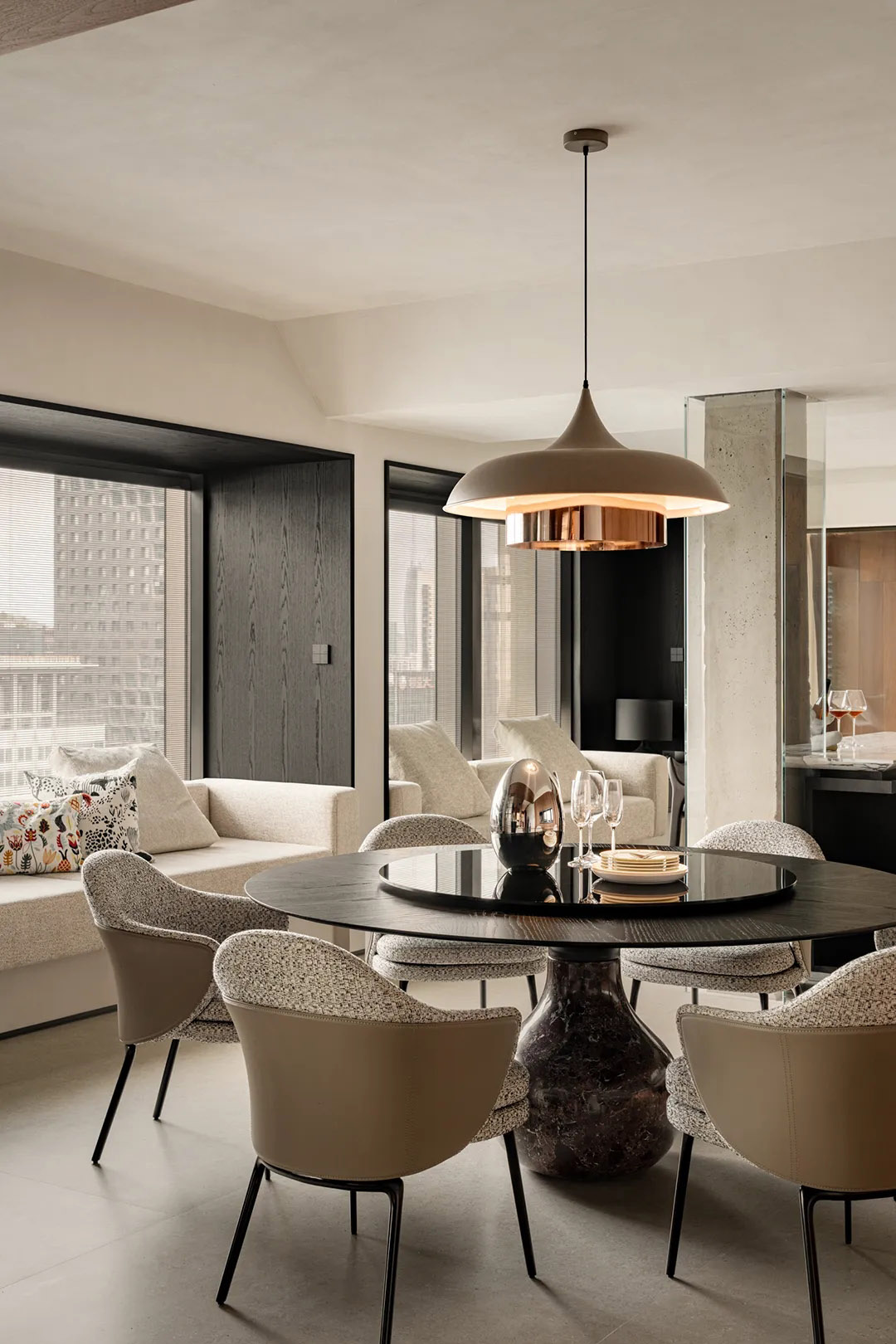 540㎡大平层,540㎡,大平层设计,复古风大平层,超级大平层,现代风格家装设计,大平层设计案例,大平层设计方案,深圳静雅大平层,深圳,温馨设计师