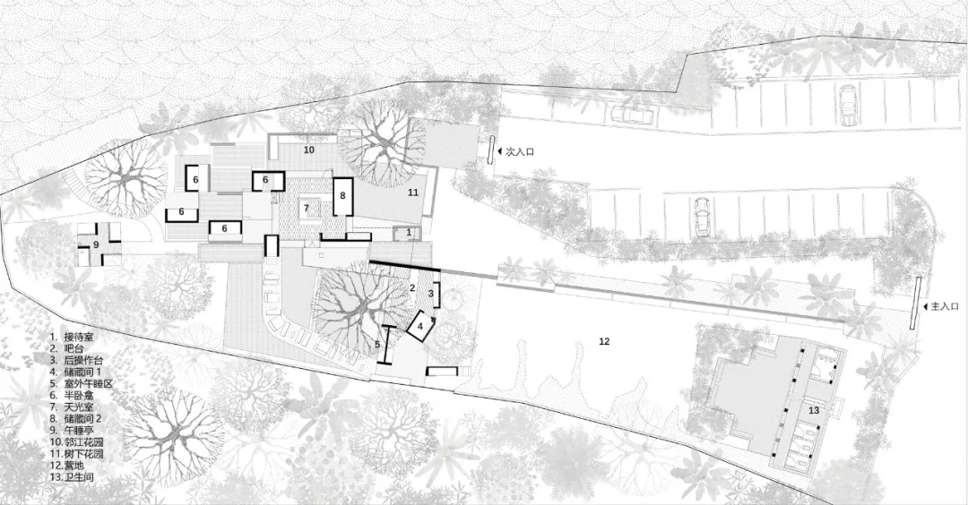 合造社建筑设计事务所,公园配套建筑设计,午倦宫,惠州,公园建筑设计,乡村河畔驿站,多功能空间,公共空间设计