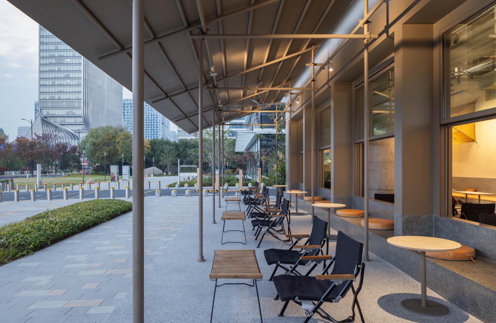 观堂室内设计,咖啡厅设计,杭州,亲橙Park里,咖啡厅设计案例,咖啡厅设计方案,极简主义,极简风格,CEOL x OFF咖啡厅