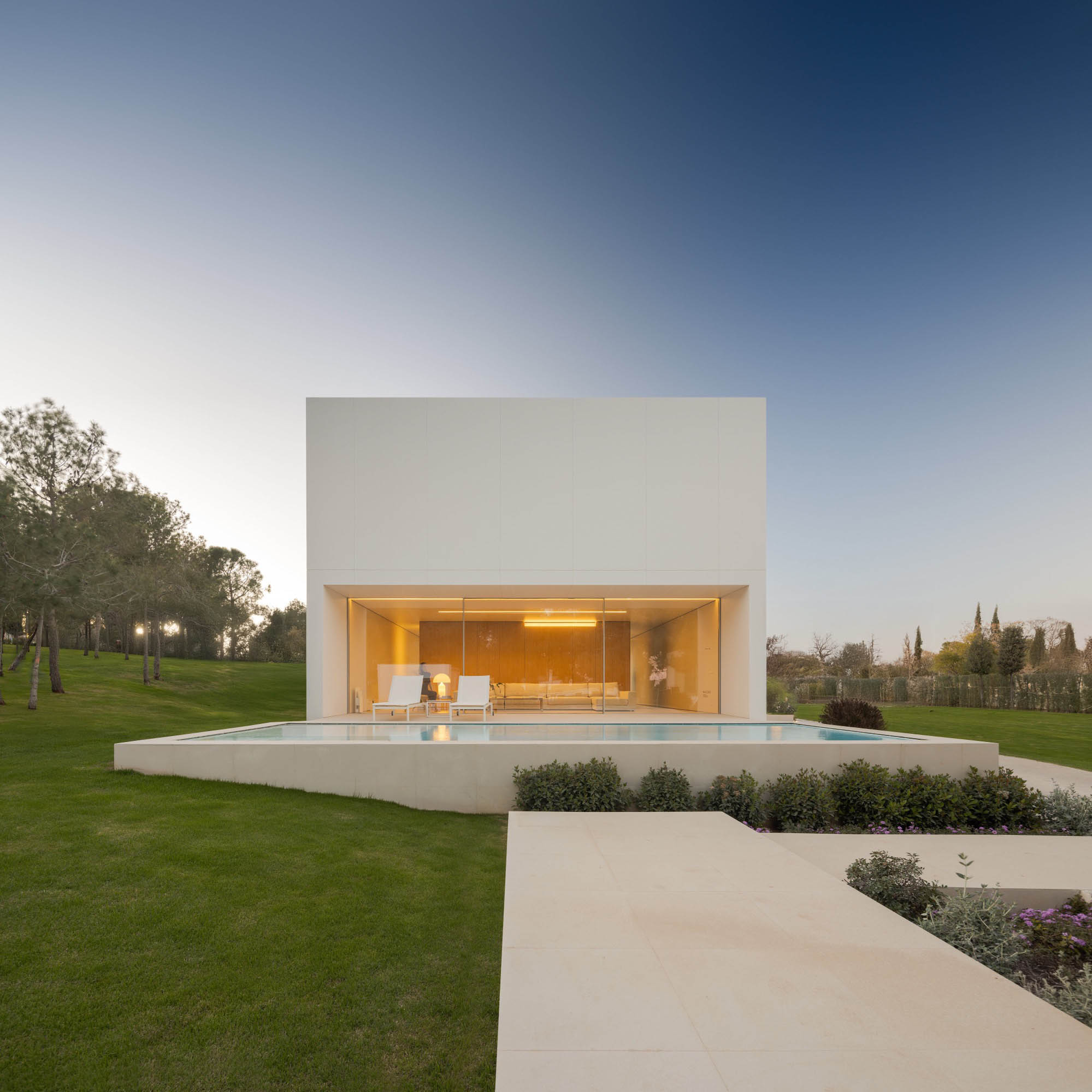Fran Silvestre Arquitectos,别墅设计,别墅设计案例,西班牙,瓦伦西亚,极简主义别墅,极简主义,原木色