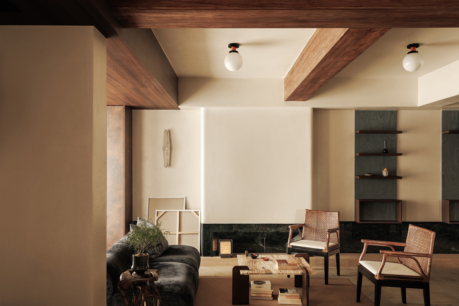 向野设计,住宅设计,复式公寓设计案例,阳朔,中古风公寓,复式公寓