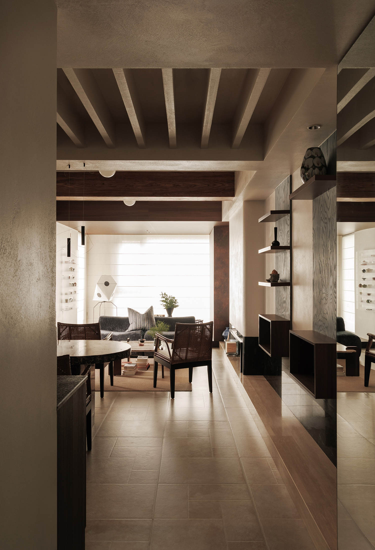 向野设计,住宅设计,复式公寓设计案例,阳朔,中古风公寓,复式公寓