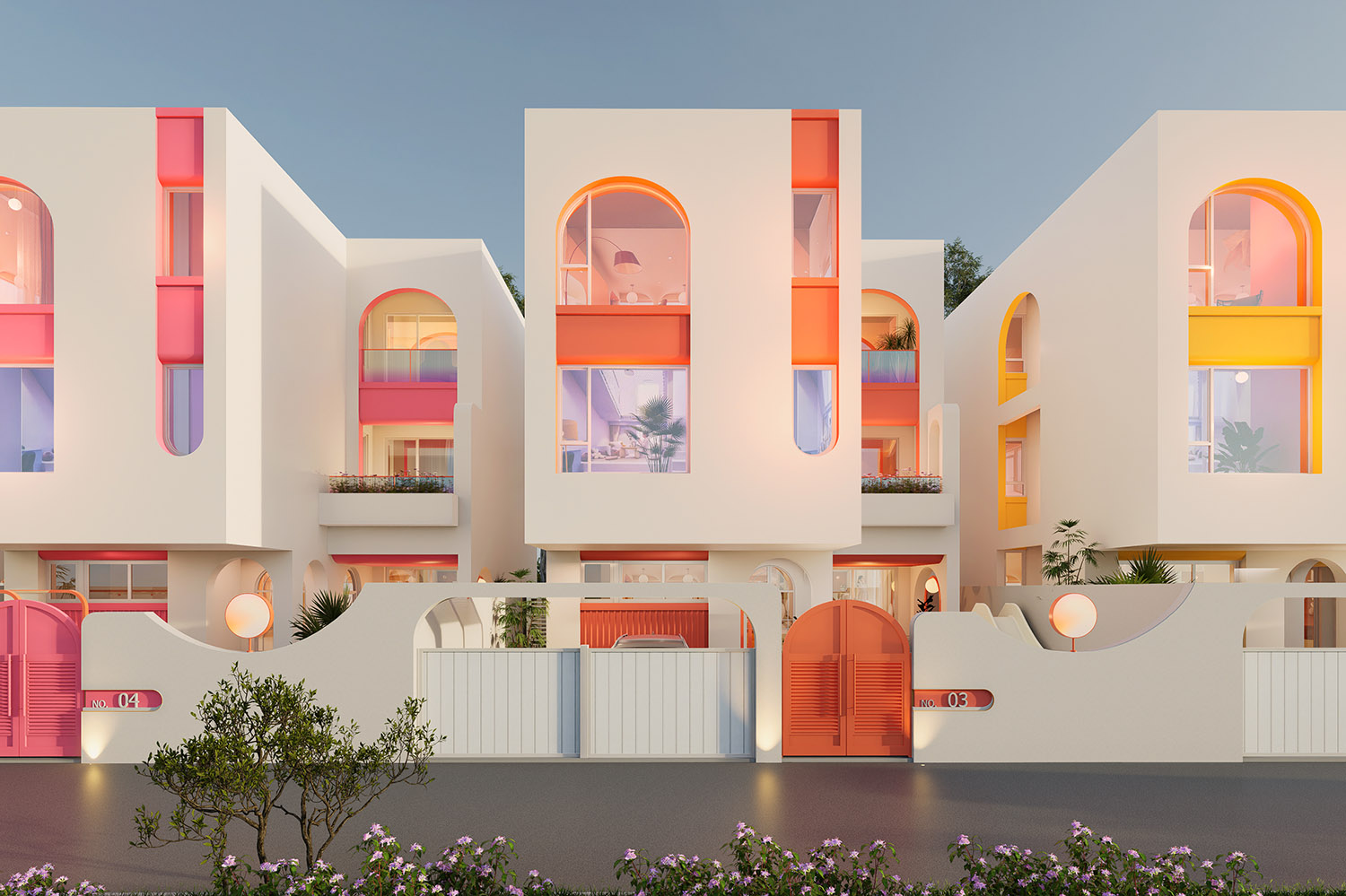 民宿设计,亲子主题民宿,度假民宿设计,别墅民宿设计,泰国民宿,泰国芭提雅糖果屋亲子度假民宿,泰国芭提雅,源合万相建筑设计