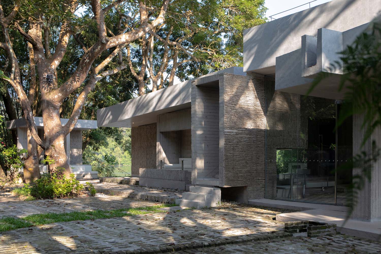 合造社建筑设计事务所,公园配套建筑设计,午倦宫,惠州,公园建筑设计,乡村河畔驿站,多功能空间,公共空间设计