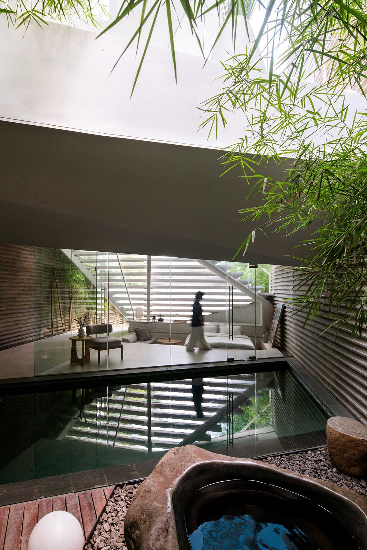 Research Artistic Design,architecture,别墅设计,别墅设计案例,印度尼西亚,开放式别墅,极简主义,万隆