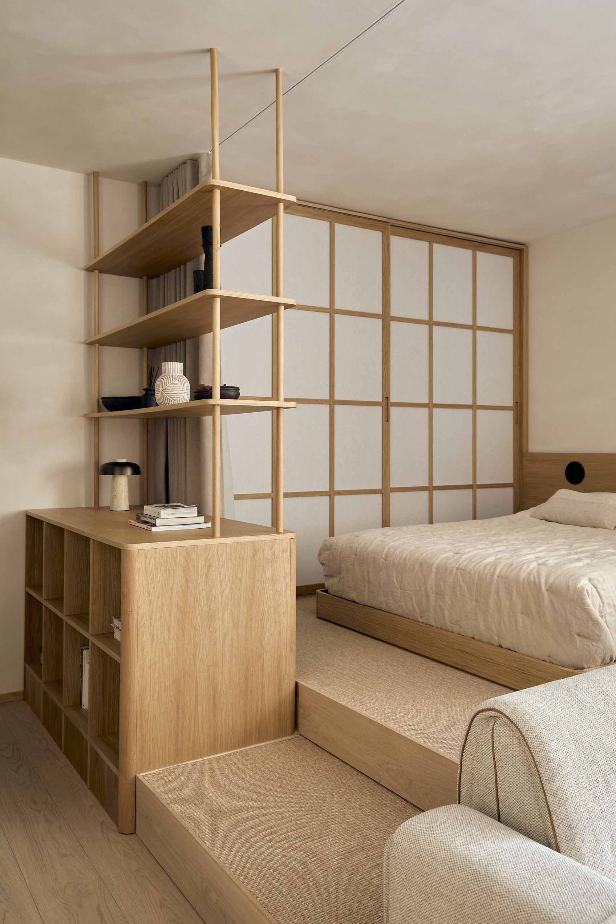 Studio Madera,公寓设计,公寓设计案例,西班牙,马德里,原木色,极简主义