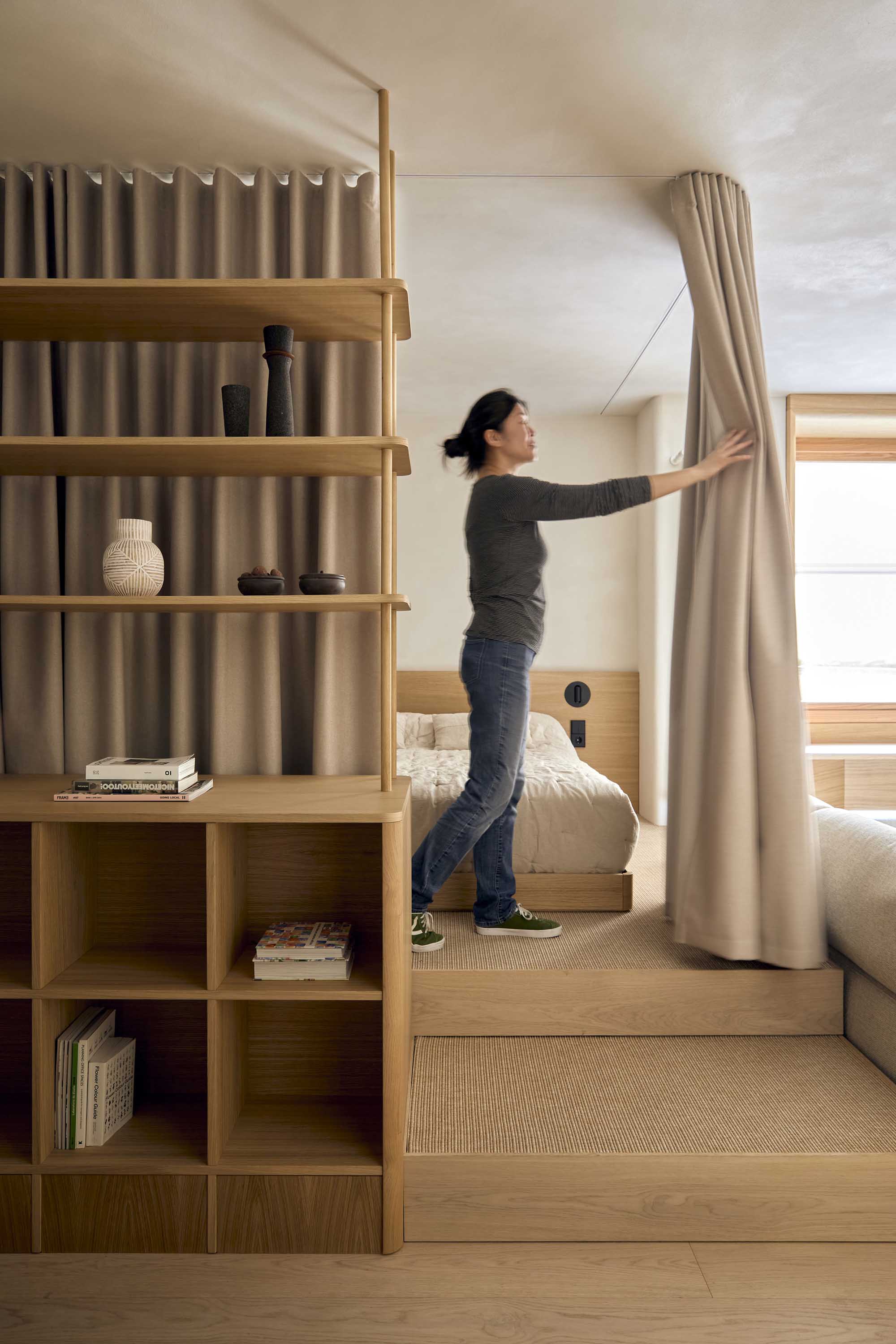 Studio Madera,公寓设计,公寓设计案例,西班牙,马德里,原木色,极简主义