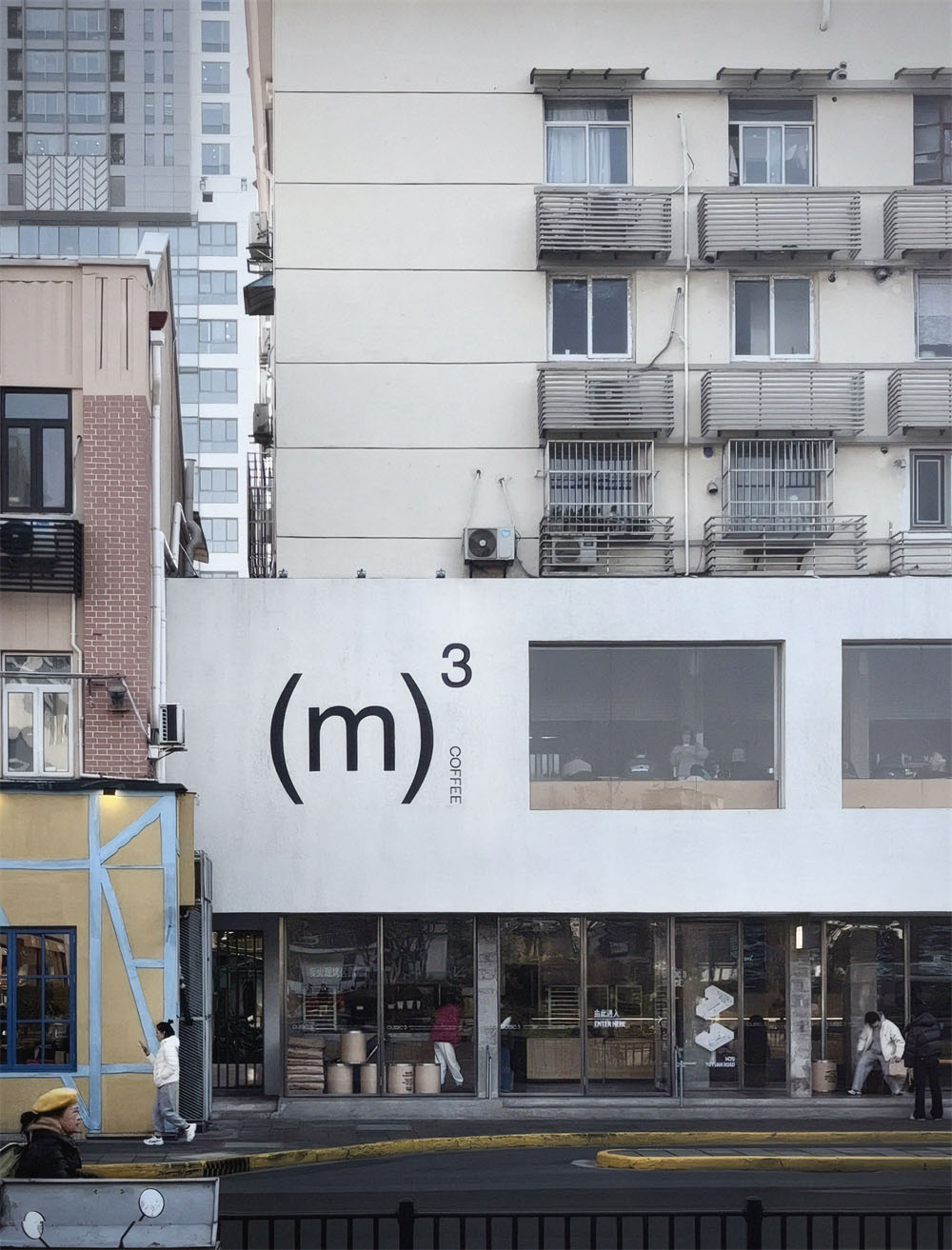 咖啡店设计,开放式咖啡店,街边咖啡店设计,咖啡店打卡,咖啡店线下首店,咖啡店装修,咖啡店设计案例,咖啡店设计方案,三立方咖啡上海愚园路店,上海,具场