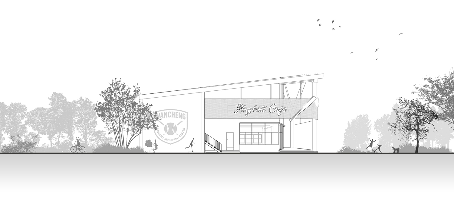 餐厅设计,开放式餐厅设计,主题餐厅设计,建筑改造,外立面改造,公园餐厅设计,休闲餐厅设计,餐厅设计案例,餐厅设计方案,深圳福田 Babe's Kitchen 棒球餐厅,深圳,普悦设计