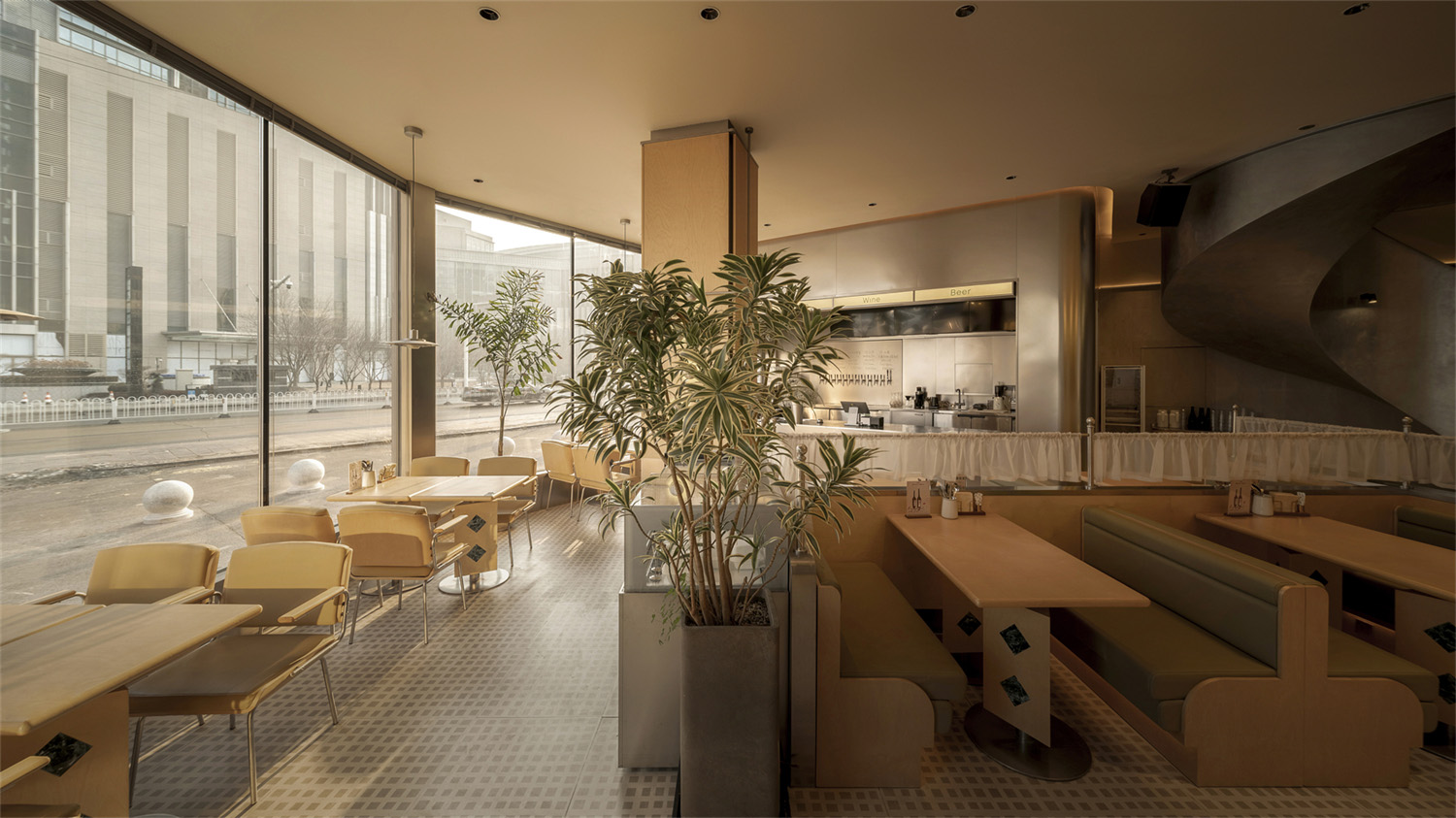 餐厅设计,西餐厅设计,休闲餐厅设计,西餐厅设计案例,西餐厅设计方案,餐厅装修,主题餐厅设计,沈阳OI Brunch&Bistro西餐厅,沈阳,派克齐空间设计