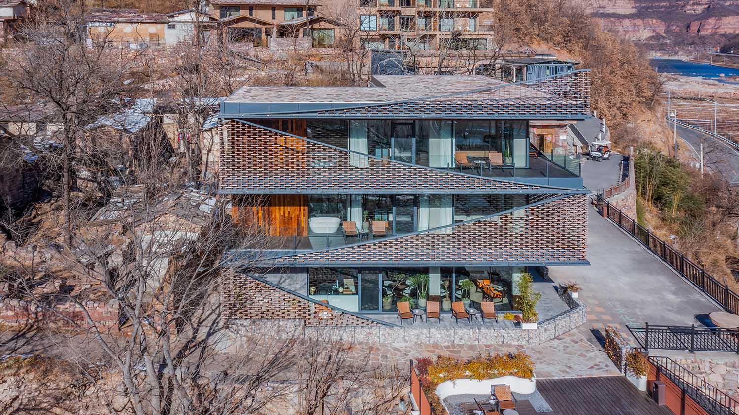 建筑改造,酒店设计,度假酒店设计,酒店立面改造,民宿设计,酒店设计案例,酒店设计方案,河南安阳不远太行度假酒店二期,河南安阳,源合万相建筑设计