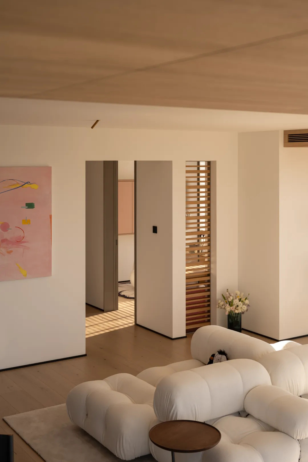 奶油风住宅,大平层设计,现代风格大平层设计,255㎡大平层设计,255㎡,奶油风大平层,大平层设计案例,大平层设计方案,苏州湖景大平层-光的礼赞,苏州,陌邸设计/夏末秋初